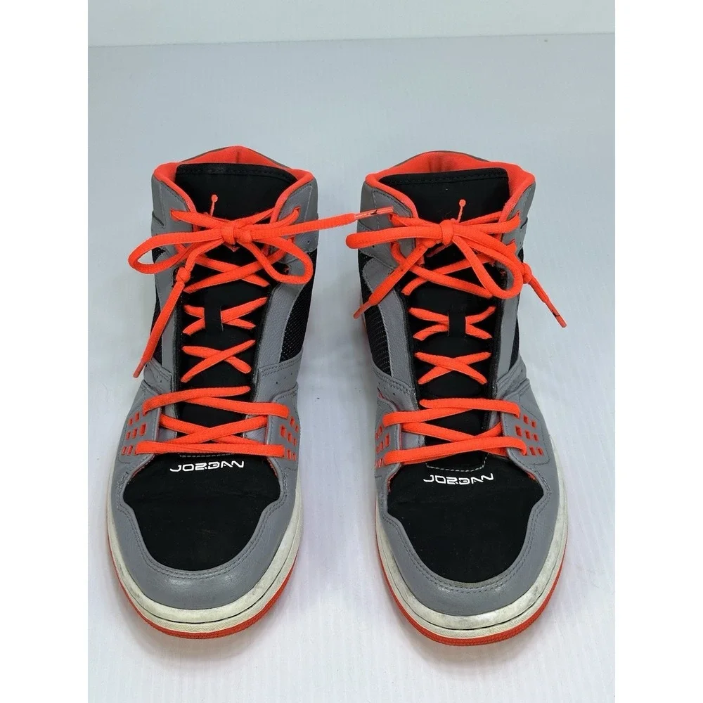 Nike Air Jordan 1 Flight Stealth Crimson Shoes Size 10 Gray Black 372704-028